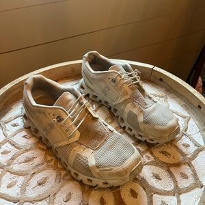 Women's Cream Athletic Shoes